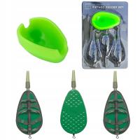 НАБОР КОРЗИН ДЛЯ ПРИМАНКИ 20 Г С ФОРМОЙ SAHIDO METHOD FEEDER BAIT BASKET SET3 1