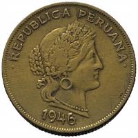 44728. Peru - 20 centavo - 1946r.