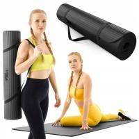 Mata duża do ćwiczeń jogi pilatesu fitness karimata nbr 190x80cm Trex Sport