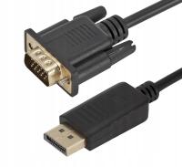 Kabel DisplayPort DP do VGA 1,8m D-Sub Konwerter