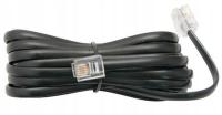 Kabel Przewód telefoniczny 6p4c 40m 2x RJ11 czarny