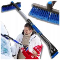 Skrobaczka do szyb szczotka do śniegu samochodu odśnieżania 2w1 teleskopowa