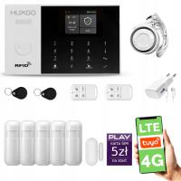 Alarm bezprzewodowy WiFi + GSM 4G LTE z aplikacją TUYA , HUXGO HXA005 4G