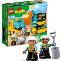 LEGO DUPLO 10931 CIĘŻARÓWKA WYWROTKA KOPARKA - BUDOWA DUŻE KLOCKI 2+
