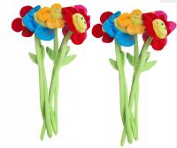 PLUSZOWY KWIATEK MASKOTKA KWIAT BUKIET 10 SZTUK