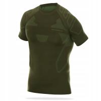 Wojskowa koszulka termoaktywna szybkoschnący T-shirt khaki BRUBECK RANGER