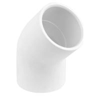 KOLANKO PCV 45 STOPNI 50MM BIAŁE DO HYDROMASAŻU DO AEROMASAŻU ZŁĄCZKA