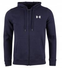 BLUZA UNDER ARMOUR RIVAL FLEECE FITTED FULL ZIP HOODIE MEN NAVY S