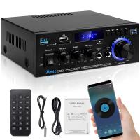 HIFI STEREO AMPLIFIER 400W+400W BLUETOOTH 5.0 MINI AUDIO PLAYER AK45