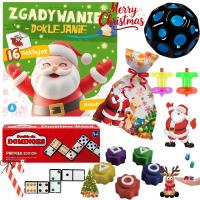 Gotowa PACZKA ŚWIĄTECZNA NA MIKOŁAJA PREZENT kolorowanka DOMINO WODNA L02