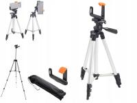 Tripod E-trade W115 + ZESTAW SELFIE 3w1 STATYW UCHWYT na SMARTFON ETUI MOBILNY LEKKI 35-102 cm