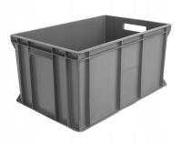 Евро серый пластиковый транспортный контейнер высокий выдержанный 60x40x30
