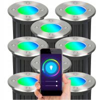 8X водонепроницаемый светильник RGB наземный светильник SMART TUYA