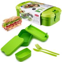 Lunchbox CURVER ze Sztućcami Pojemnik Obiadowy 1300ml LUNCH & GO