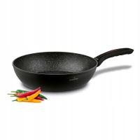 PATELNIA INDUKCJA Głęboka Gaz Granitowa SOLIDNA Starke Pro Piccante 24 cm