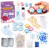 НАБОР ДЛЯ ИЗГОТОВЛЕНИЯ ЛАП КОШАЧЬЕЙ ЛАПЫ, ГЕЛЕВЫЕ УКРАШЕНИЯ, ФОРМА ДЛЯ КРАСКИ СЛИЗИ