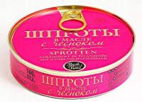 BEST TIME Szproty wędzone w oliwie z czosnkiem 160g koszerne