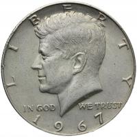 USA 1/2 dolara half dollar Kennedy 1967, stan 2