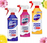 ZESTAW PIANEK DOMESTOS DO PŁYTEK LUSTER ŁAZIENKI ODKAMIENIACZ FOAM - 3 szt.