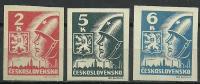 Czechosłowacja 1945 Mi 408-410 Czyste **