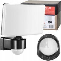 Наружная светодиодная лампа 30 Вт с датчиком движения и регулировкой Сумерек, галогенная Черная