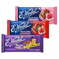 Czekolada mleczna z nadzieniem - mix 3 smaków E.Wedel