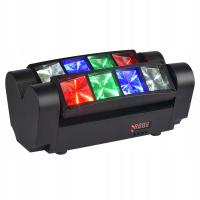 Прожектор светодиодный диско световой эффект LIGHT4ME SPIDER MKII TURBO 8X3W RGBW