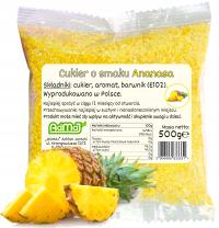 Urządzenie do waty cukrowej AdMaJ Cukier 500g żółty ananas saszetka żółty/złoty 1 W