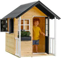 Большой деревянный садовый домик с верандой ставня с доской плантатор TP Toys