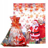 Санта Клаус подарочные пакеты большой 40 * 50 см 30шт
