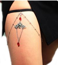 PODWIĄZKA DAMSKA BIŻUTERIA NIETOPERZ CZARNA MROCZNA 164