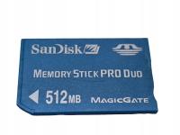 Karta SANDISK Memory Stick PRO DUO 512MB MAGIC GATE