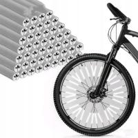 ODBLASKI na SZPRYCHY ROWEROWE- 48 szt. mega - Odblask rowerowy - KOMPLET