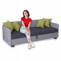 Tapczan Młodzieżowy 80x195cm Łóżko Jednoosobowe dla Dziecka GRATIS Poduszki