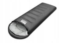 DUŻY BIWAKOWY ŚPIWÓR TURYSTYCZNY CIEPŁY KOŁDRA 2w1 GRUBY 210cm