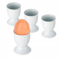Białe kieliszki do jajek zestaw 4 kieliszków porcelanowych Altom Design