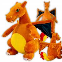 MASKOTKA PLUSZAK POKEMON CHARIZARD POMARAŃCZOWY SMOK DLA DZIECI 30CM