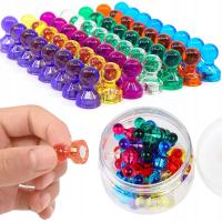 56 KOLOROWE MAGNESY DO TABLICY 7 KOLORÓW MOCNE Ø11MM