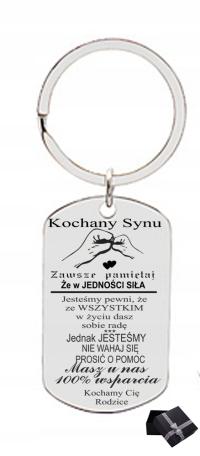 БРЕЛОК СОБАКА ТЕГ ДЛЯ СЫНА ОТ РОДИТЕЛЕЙ ГРАВЕР