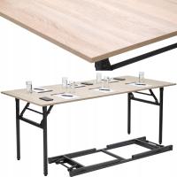 Банкетный стол складной банкетный стол 180X80X1. 8cm Сонома дуб