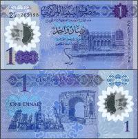 Libia - 1 dinar 2019 * W85 * okolicznościowy * polimer