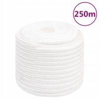 Linka żeglarska, biała jednolita, 16 mm, 250 m,