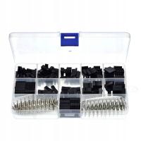 КОМПЛЕКТ РАЗЪЕМОВ, КОНТАКТОВ DUPONT PIN - 620 ЭЛЕМЕНТОВ 2 3 4 5 6 7 8 10 12 PIN