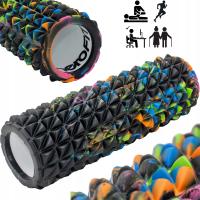 WAŁEK ROLLER DO ĆWICZEŃ MASAŻU JOGI CROSSFIT Z WYPUSTKAMI DO ROLOWANIA 33cm