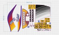 YANMAR SV17 наклейка наклейки