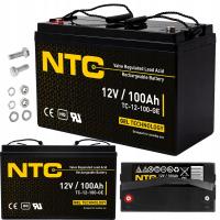 Mocny bezobsługowy akumulator żelowy premium NTC 12V 100Ah