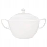 Waza na Zupę Dania Porcelanowa Elegancka Biała Duża z Pokrywą ORION 3,5 l