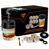 Zestaw do Wędzenia Whisky elektryczny smoker XL Prezent dla Faceta Chłopaka