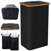 Kosz do segregacji 100 L pojemnik na butelki i puszki, z wyjmowanym workiem