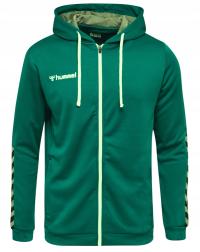 Bluza sportowa męska z kapturem Hummel Authentic Poly Hoodie roz M Zielony